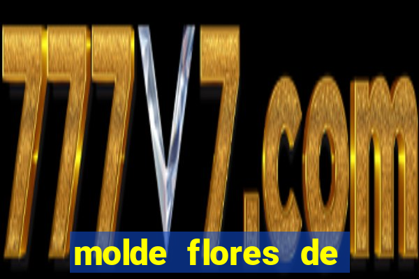 molde flores de papel para imprimir